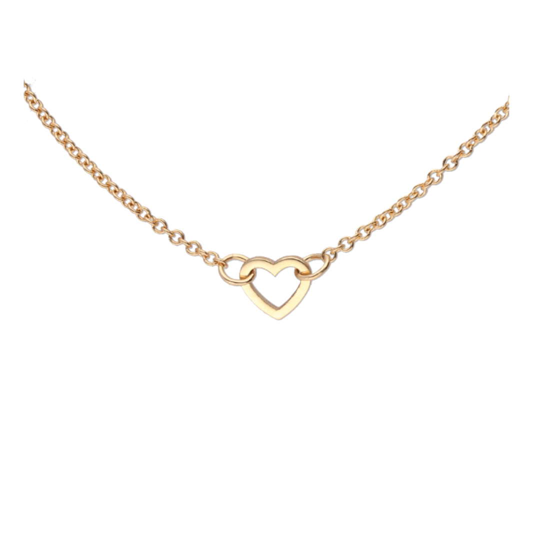 9ct Gold Heart Link Necklace