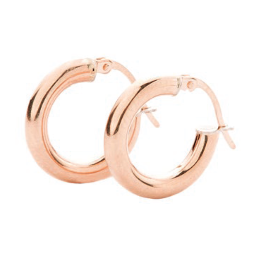 9ct Hoop Earrings (2.5mm tube diameter)