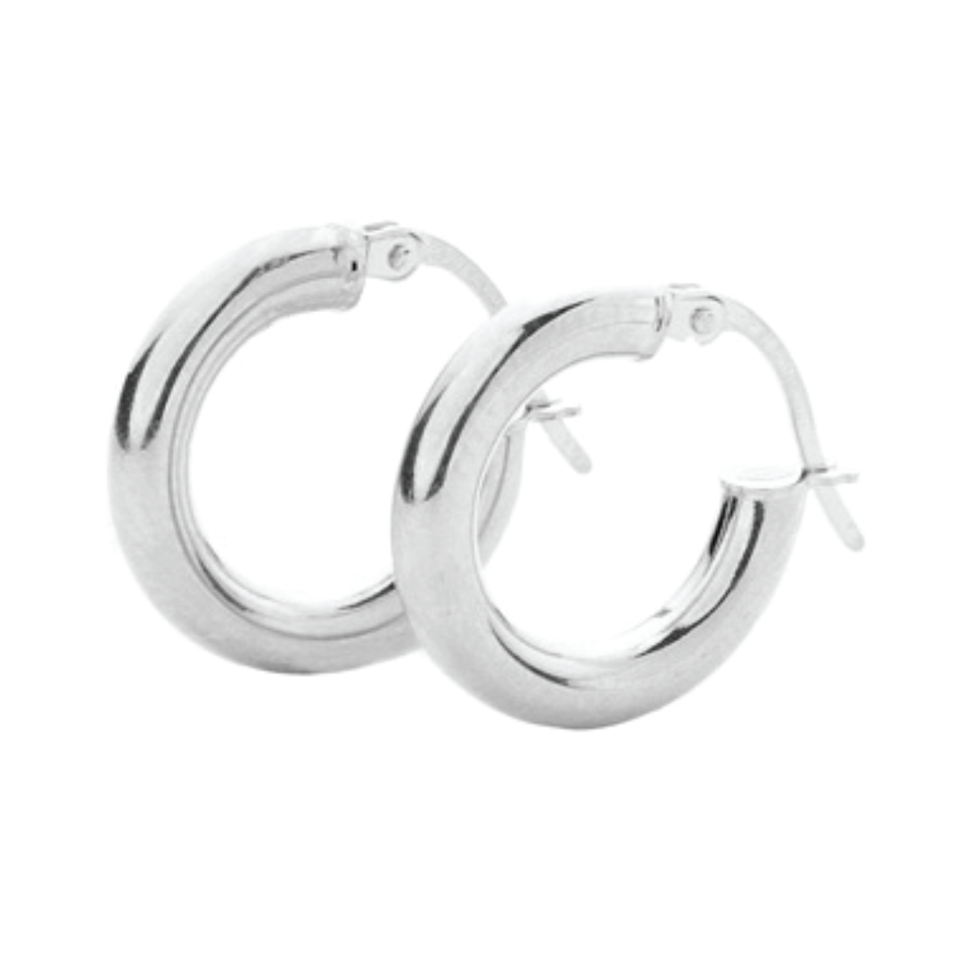 9ct Hoop Earrings (2.5mm tube diameter)